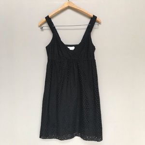 Vince Black Eyelit Summer Dress Size 2